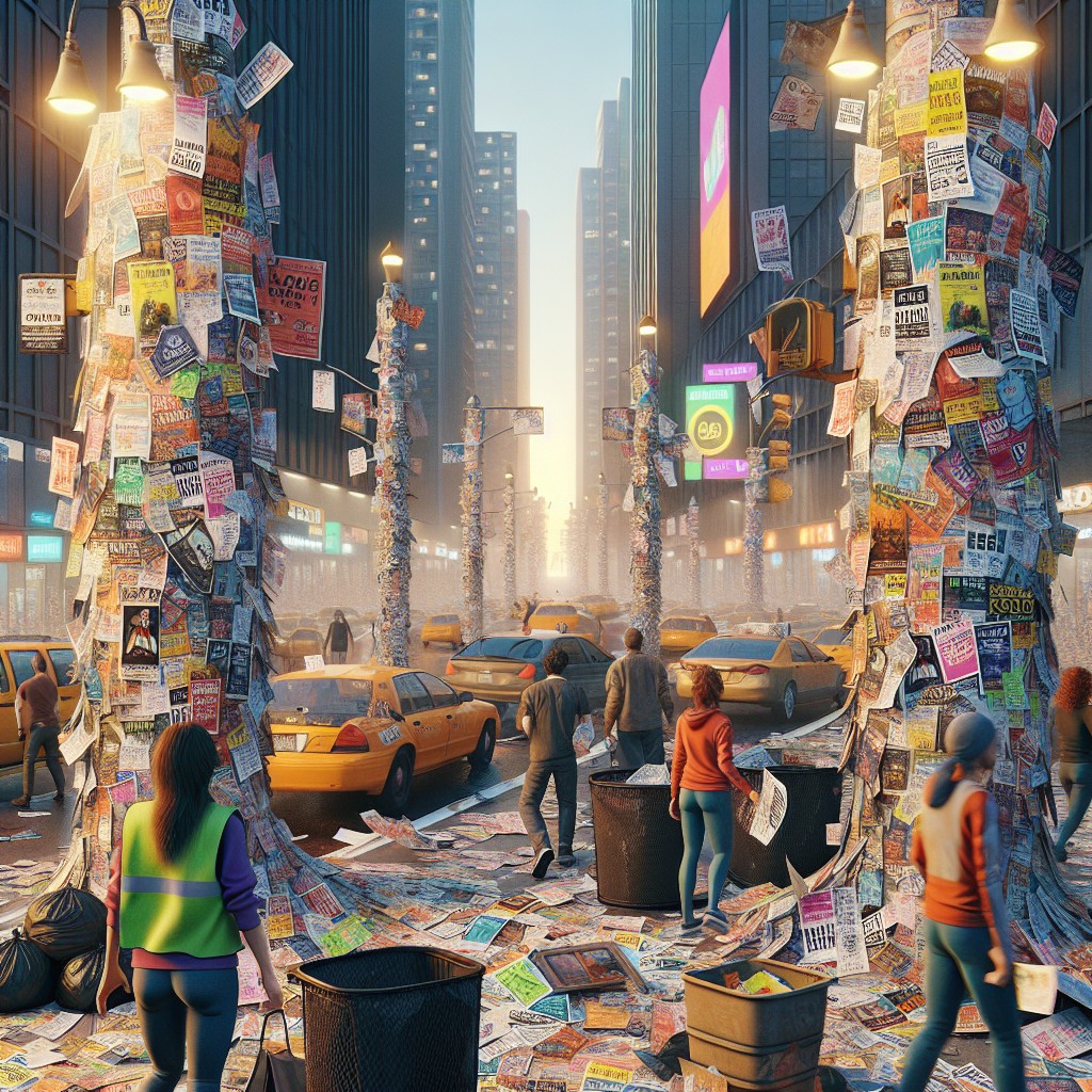 Publicitatea stradală ilegală, cine răspunde pentru haosul vizual din orașe